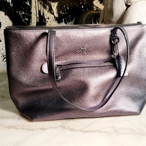 Large COACH Taylor Tote in Gun Metal Color